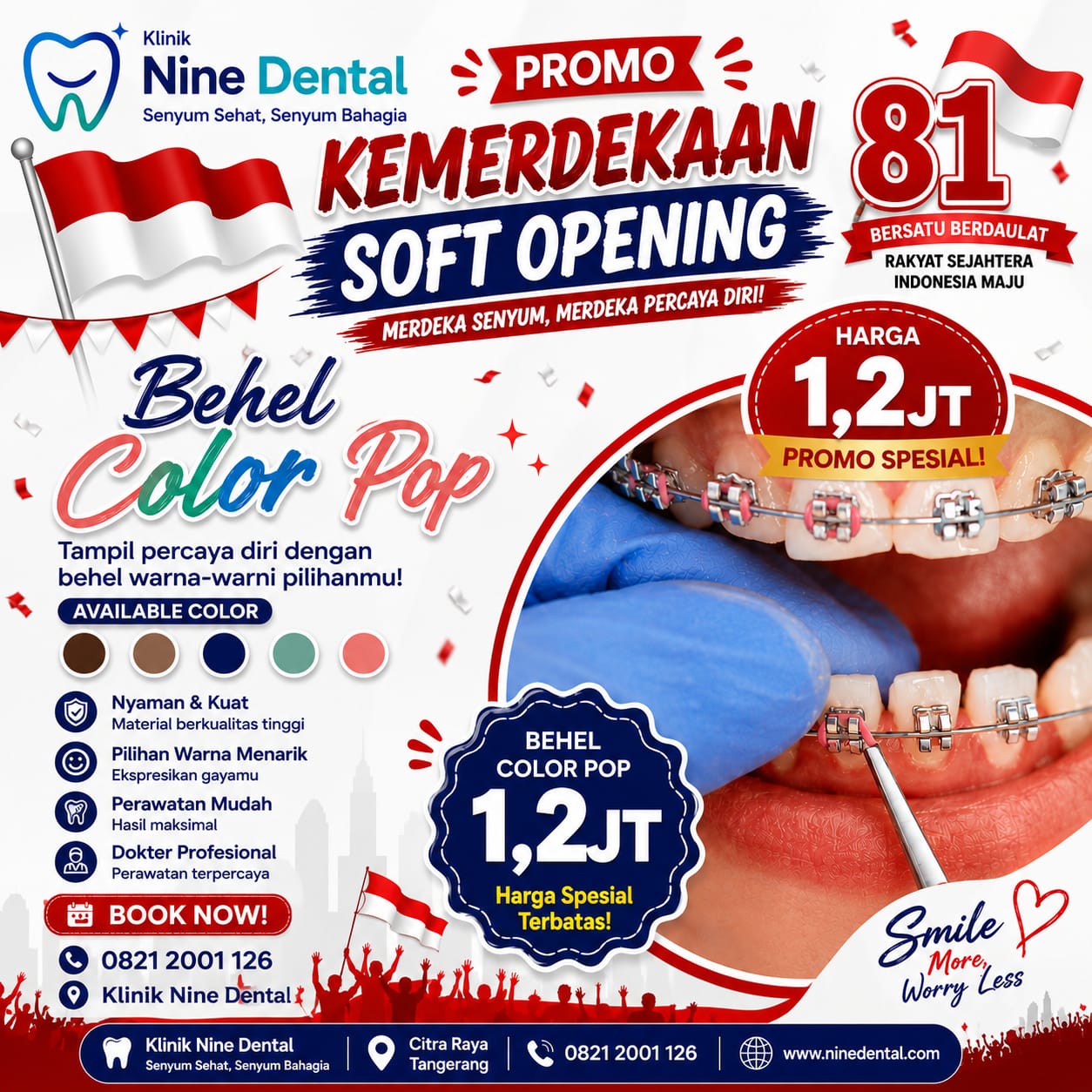 Promo Behel Color Pop Nine Dental